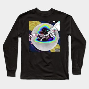 Dope genesis of skulls and astronaut illustration Long Sleeve T-Shirt